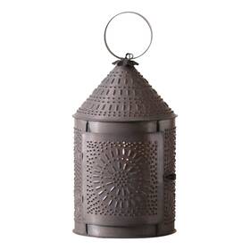 Irvins Country Tinware 812016032704 15-inch Fireside Lantern In Kettle Black