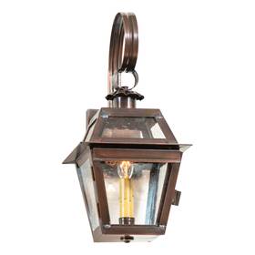 Gl370cop Irvins Country Tinware 812016033947 Jr. Town Crier Outdoor Wall Light In Solid Antique Copper