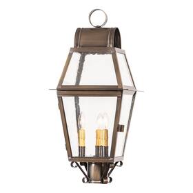 Gl333br Irvins Country Tinware Outdoor Post Light In Solid Weathered Brass - 3