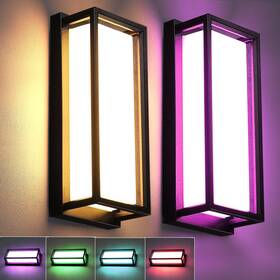 Iyogaled 720310873742 Led Rgbcw Outdoor Wall Light Fixtures 2 Pack Modern Sconces Color Chan Iyogaled 720310873742 Led Rgbcw Outdoor Wall Light Fixtures 2 Pack Modern Sconces Color Chan