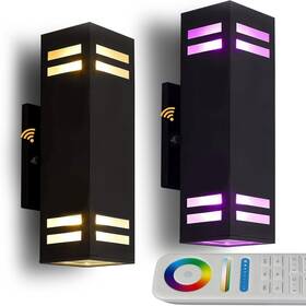 K1211 Iyogaled Up And Down Lights Outdoor Rgb Color Changing Wall With Dusk