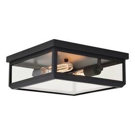 Vxcf85328tbl James Allan Vxcf85328 Avery 2 Light 12 Inch W Outdoor Flush Mount - Black Vxcf85328tbl James Allan Vxcf85328 Avery 2 Light 12 Inch W Outdoor Flush Mount - Black