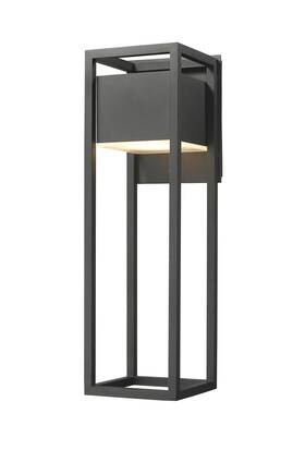 Zws32925bk James Allan Zws32925 Morris 25 Inch Tall Led Outdoor Wall Sconce - Black