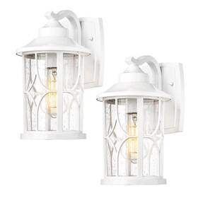 Jazava 793087962667 Outdoor Sconce Aluminum Hardwired Lighting Fixture Wall Lantern Led White