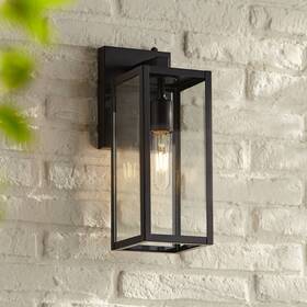 10-2101-501 John Timberland Titan Modern Outdoor Wall Light Fixture Mystic Black Dusk To Dawn 14 Inch Exterior 10-2101-501 John Timberland Titan Modern Outdoor Wall Light Fixture Mystic Black Dusk To Dawn 14 Inch Exterior