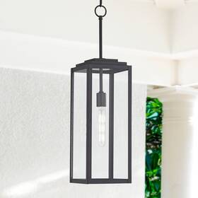 10-2101-505 John Timberland Modern Outdoor Hanging Light Fixture Mystic Black 27 1/4 Inch Clear Glass Exterior 10-2101-505 John Timberland Modern Outdoor Hanging Light Fixture Mystic Black 27 1/4 Inch Clear Glass Exterior