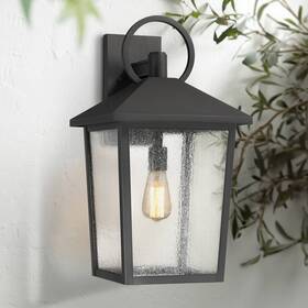 3a10067-l John Timberland Westmont 22 Inch High Sand Black Outdoor Wall Light