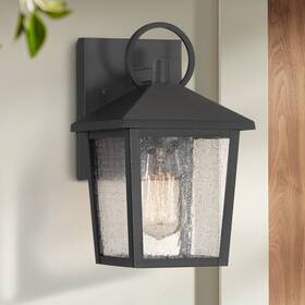 3a10067-xs John Timberland Westmont 10 1/2 Inch High Sand Black Outdoor Wall Light