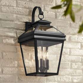 42r22 John Timberland 736101059813 Stratton Street 22 Inch High Black Outdoor Lantern Wall Light 42r22 John Timberland 736101059813 Stratton Street 22 Inch High Black Outdoor Lantern Wall Light