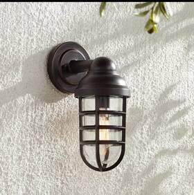 8f958 John Timberland Marlowe Industrial Outdoor Wall Light Fixtures Set Of 2 Bronze Cage 13 1/4 Inch Barn 8f958 John Timberland Marlowe Industrial Outdoor Wall Light Fixtures Set Of 2 Bronze Cage 13 1/4 Inch Barn