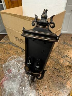 Hs0584-half-b2 John Timberland Qty 2 Casa Marseille Mission Outdoor Wall Light Fixture Veranda Bronze Scroll Hs0584-half-b2 John Timberland Qty 2 Casa Marseille Mission Outdoor Wall Light Fixture Veranda Bronze Scroll