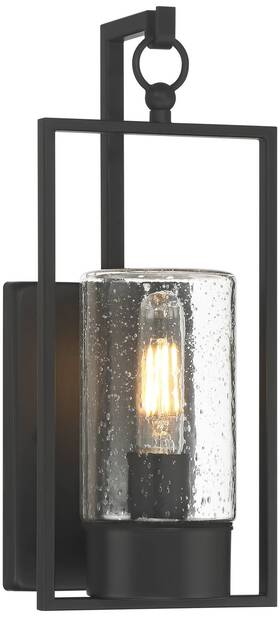 K2310k John Timberland Nordvik 15 Inch High Black Outdoor Wall Light