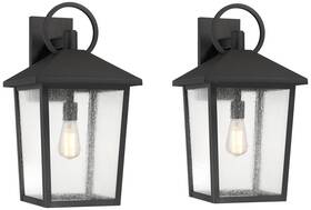Ks4395n John Timberland Westmont 22 Inch H Sand Black Outdoor Wall Light Set Of 2