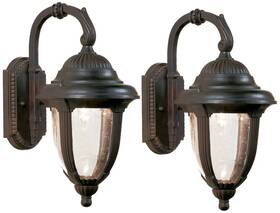 Ks467e5 John Timberland Casa Sierra Vintage Outdoor Wall Light Fixtures Set Of 2 Bronze 14 1/2 Inch For Barn
