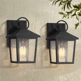 Ks5879k John Timberland Westmont 10 1/2 Inch Sand Black Outdoor Lights Set Of 2
