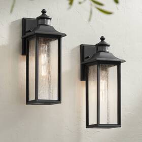 Ks587n3 John Timberland Mission Outdoor Wall Light Fixtures Set Of 2 Black Motion Sensor 16 1/2 Inch Garden Ks587n3 John Timberland Mission Outdoor Wall Light Fixtures Set Of 2 Black Motion Sensor 16 1/2 Inch Garden