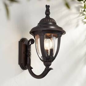 Lp005bz John Timberland Casa Sierra Vintage Outdoor Wall Light Fixture Bronze 19 1/8 Inch For Exterior Barn