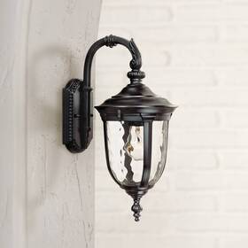 Lp401c-7t John Timberland Bellagio Vintage Outdoor Wall Light Fixture Texturized Black 16 1/2 Inch Exterior