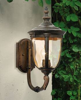 Lp402-b2 John Timberland Bellagio Vintage Bronze Outdoor Wall Light Fixture Curved 16 1/2 Inch For Exterior