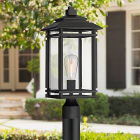 Lvc19101-odhl-p John Timberland Mission Outdoor Post Light Fixture Matte Black 19 1/2 Inch For Exterior House Porch