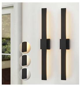 2-wlb020-401 Jokaonotl Upgraded 2-pack 40.1in Black Long Modern Led Outdoor Wall Lights 3000k 4000k