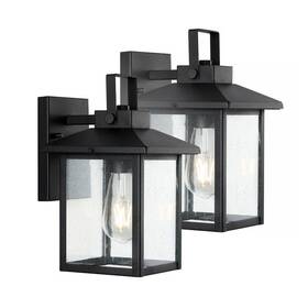 Jonathan Y 840011419947 6.75 Inch Bungalow Black Outdoor 1-light Iron/seeded Glass Rustic Led Jonathan Y 840011419947 6.75 Inch Bungalow Black Outdoor 1-light Iron/seeded Glass Rustic Led