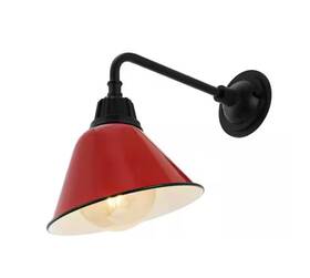 Jyl7612e Jonathan Y Croydon 9.63 Inch Red 1-light Farmhouse Ind. In/out Iron Led Gooseneck