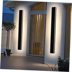 Nfsz9n978-wh-48in-2pc Junlang Lighting 2 Pack 48 Inch Waterproof Outdoor Wall Light 5.9 Wide Linear 48in Black Nfsz9n978-wh-48in-2pc Junlang Lighting 2 Pack 48 Inch Waterproof Outdoor Wall Light 5.9 Wide Linear 48in Black