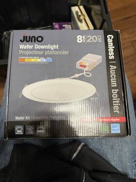 0302022ss Juno 8 Inch Wafer Downlight Led Dimmable Ceiling Light Matte White 5 Colors