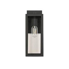 L-a20002p Jushua 1-light Matte Black Outdoor Wall Lantern Sconce With Dusk To Dawn Sensor