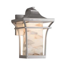 Alr-7524w-nckl Justice Design Alab Rocks Summit Lg 1-lt Out Sconce Nkl E26 - Alr-7524w-nckl Justice Design Alab Rocks Summit Lg 1-lt Out Sconce Nkl E26 -