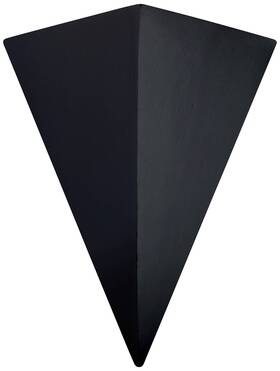Justice Design Cer-1140w-crb Ambiance 25 Inch H Carbon Matte Black Triangle Outdoor Wall Light