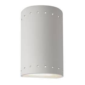 Cer-0995w-bis Justice Design Group Cer-0995w Ambiance 10 Inch Tall Perforated Half - Beige Cer-0995w-bis Justice Design Group Cer-0995w Ambiance 10 Inch Tall Perforated Half - Beige