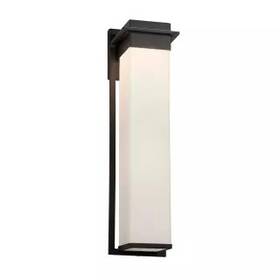 Fsn-7545w-opal-mblk Justice Design Group - Wall Sconces Outdoor Lighting