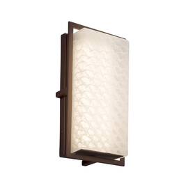 Fsn-7562w-weve-dbrz Justice Design Group - Wall Sconces Outdoor Lighting
