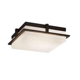 Fsn-7569w-opal-dbrz Justice Design Group Fsn-7569w-opal Fusion 14 Inch W Led Outdoor Flush - Bronze Fsn-7569w-opal-dbrz Justice Design Group Fsn-7569w-opal Fusion 14 Inch W Led Outdoor Flush - Bronze