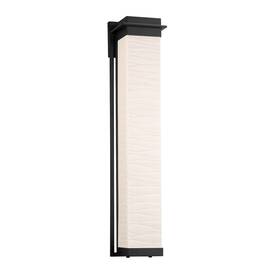 Pna-7546w-wave-mblk Justice Design Group Pna-7546w-wave Porcelina 1 Light 36 Inch Tall - Black