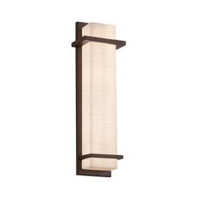 Pna-7614w-wave-dbrz Justice Design Group - Wall Sconces Outdoor Lighting