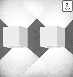 B0bxlbvnbr Juyace 20w Led Modern Wall Sconce Outdoor Lighting 6000k Up Down