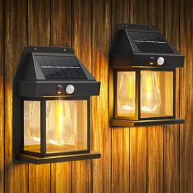 Jybd00104 Jyoiat Outdoor Solar Wall Lights - 2 Pack Waterproof Brighter Porch Squar Jybd00104 Jyoiat Outdoor Solar Wall Lights - 2 Pack Waterproof Brighter Porch Squar