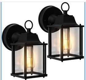 1033-2 Kainozoic 2 Pack Outdoor Wall Lantern Exterior Waterproof Sconce Light Fixtures New
