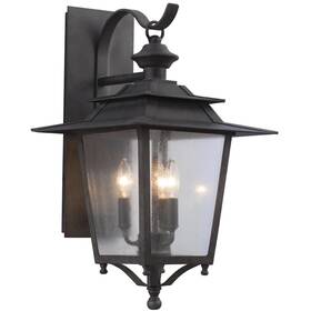 404122ai Kalco Lighting Open Box Saddlebrook Outdoor Wall Light Aged Iron