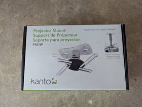 P101w Kanto Low Profile Universal Projector Ceiling Mount - White