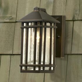 Lp124s-2c Kathy Ireland Sierra Craftsman 10inch High Bronze Outdoor Wall Light