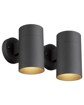 Kr3309-w-2pk-a Ken & Ricky Outdoor Wall Sconce Exterior Light Fixtures Cylinder Outside Lights For Hou