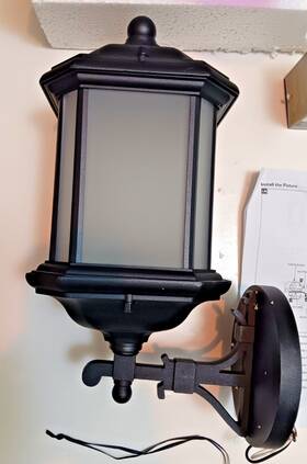 84530en3-12 Kent Generation Lighting Led One Light Outdoor Wall Lantern Black