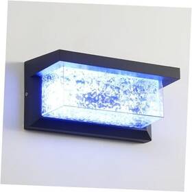 Odt-b-011 Khyzm Outdoor Wall Lights 20w Modern Porch Light Sconce 120v Exterior Lighting Blue Odt-b-011 Khyzm Outdoor Wall Lights 20w Modern Porch Light Sconce 120v Exterior Lighting Blue