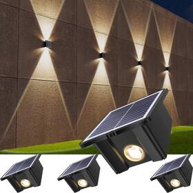 Yc-sw2800-2 Kialush Solar Wall Lights Outdoor 6500k 3000k 4 Pack 1500mah Sola Yc-sw2800-2 Kialush Solar Wall Lights Outdoor 6500k 3000k 4 Pack 1500mah Sola