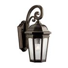 9033rz Kichler 1 Wall Rubbed Outdoor Courtyard Lighting Light Bronze