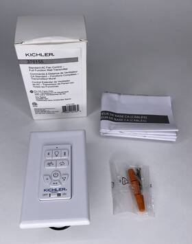 370155 Kichler Ac Standard Full Function Wall Remote Control - White New